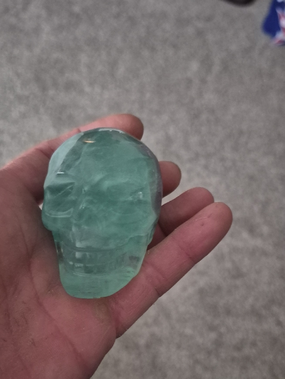 Stone Skull Carving